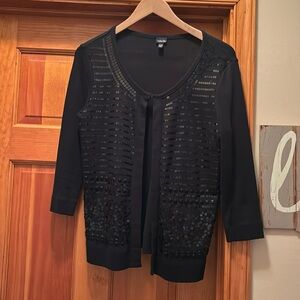 Gorgeous black Rafaella cardigan. Size small
